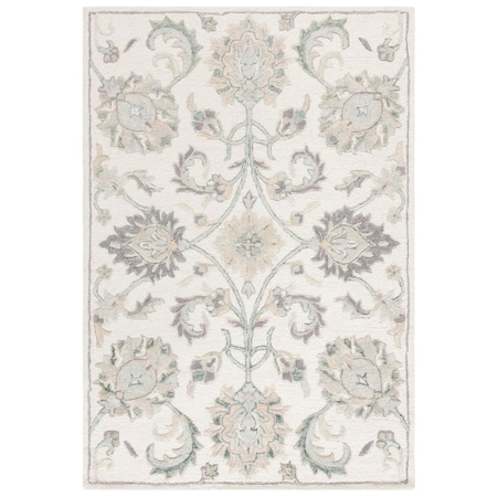 Safavieh 4 x 6 ft. Rectanglar Glamour Hand Tufted Rug Ivory & Grey GLM624A-4